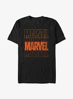 Marvel Halloween Color Logo Stack T-Shirt