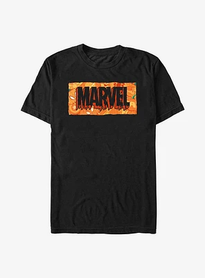 Marvel Spooky Logo Pumpkin T-Shirt