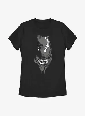 Alien Big Face Womens T-Shirt