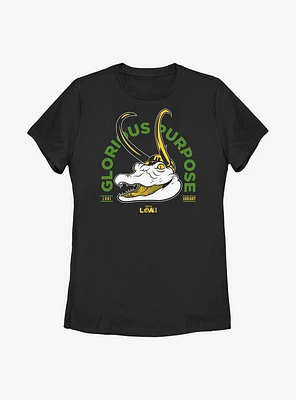 Marvel Loki Gator Glorious Purpose Womens T-Shirt