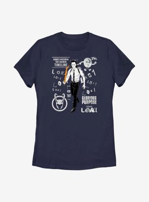 Marvel Loki Scramble Womens T-Shirt