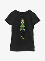 Marvel Loki Child Hero Youth Girls T-Shirt