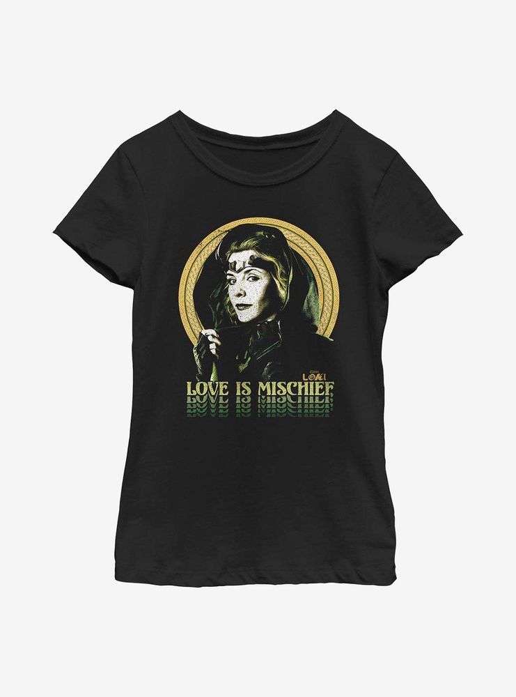 Marvel Loki For Love Of Mischief Youth Girls T-Shirt
