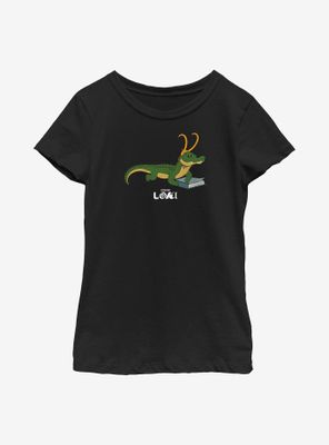 Marvel Loki Gator Hero Youth Girls T-Shirt