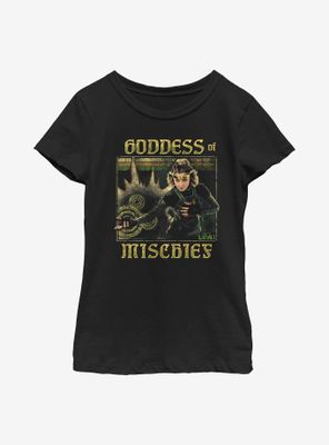 Marvel Loki Mischievious Goddess Youth Girls T-Shirt