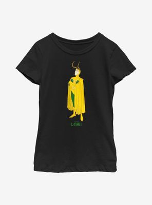 Marvel Loki Old Hero Youth Girls T-Shirt