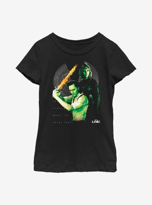 Marvel Loki Time Heroes Youth Girls T-Shirt