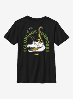 Marvel Loki Gator Glorious Purpose Youth T-Shirt