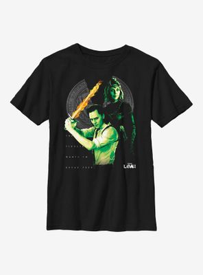 Marvel Loki Time Heroes Youth T-Shirt