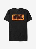 Marvel Spooky Logo Jack O Lantern Fill T-Shirt