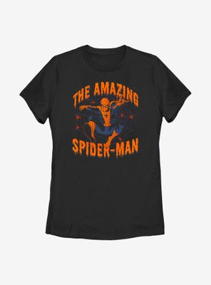 Marvel Spidey Font Drip Womens T-Shirt