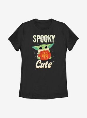 Star Wars The Mandalorian Spooky Cute Womens T-Shirt