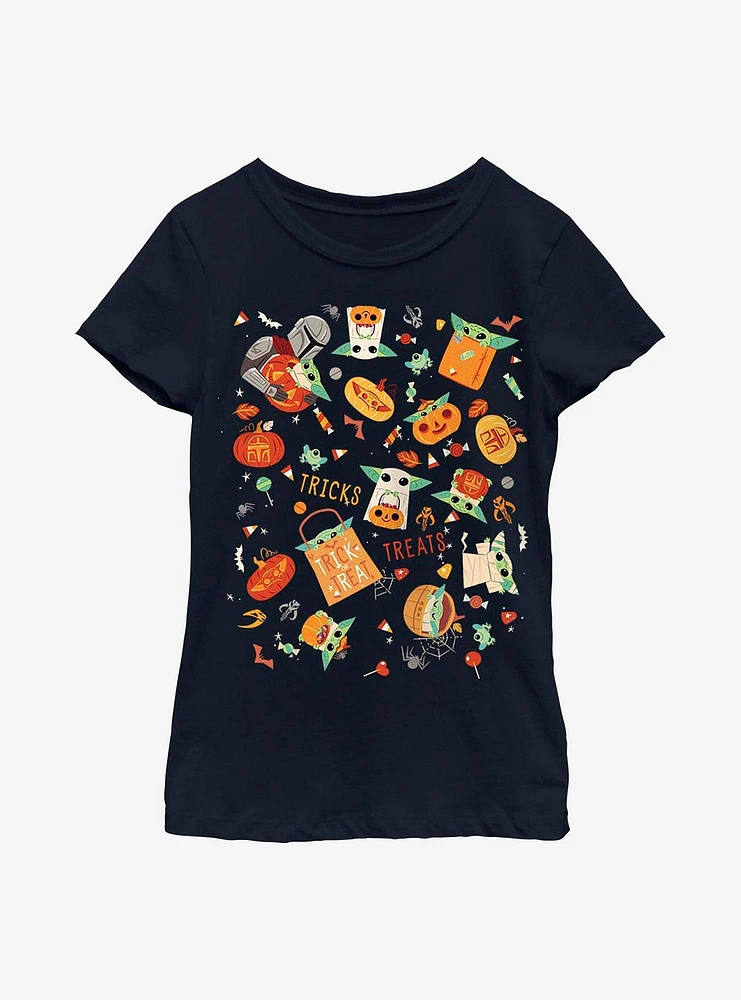 Star Wars The Mandalorian Candy Hunter Youth Girls T-Shirt