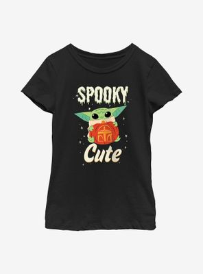 Star Wars The Mandalorian Spooky Cute Youth Girls T-Shirt