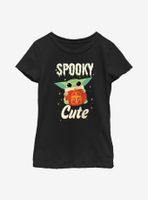 Star Wars The Mandalorian Spooky Cute Youth Girls T-Shirt