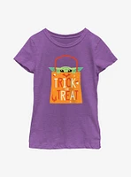 Star Wars The Mandalorian Trick or Treat Youth Girls T-Shirt