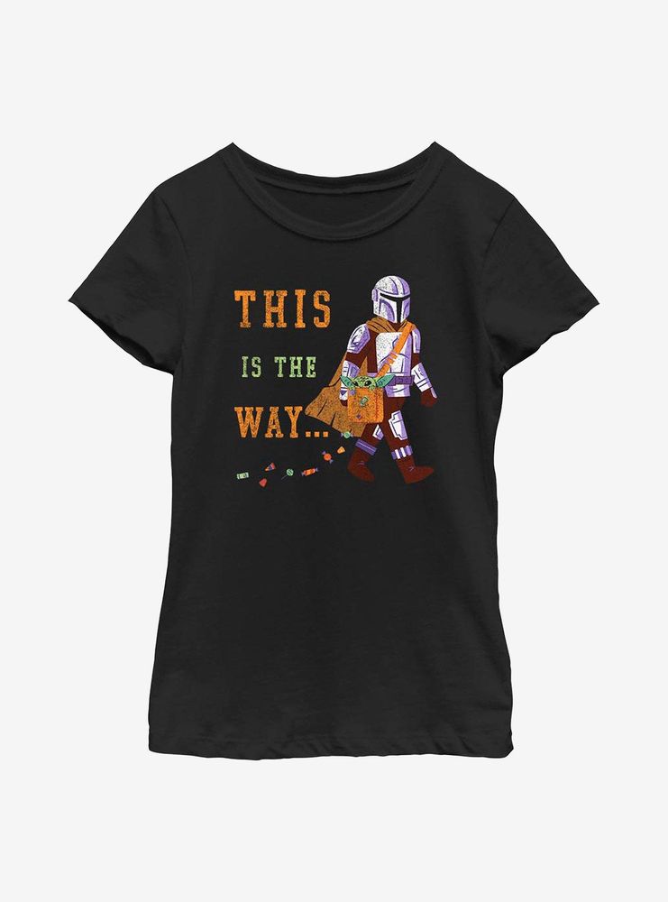 Star Wars The Mandalorian Trick Way Youth Girls T-Shirt