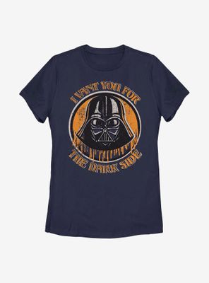 Star Wars Red-Lensed Darkside Womens T-Shirt