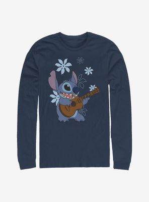 Disney Lilo And Stitch Flowers Long-Sleeve T-Shirt