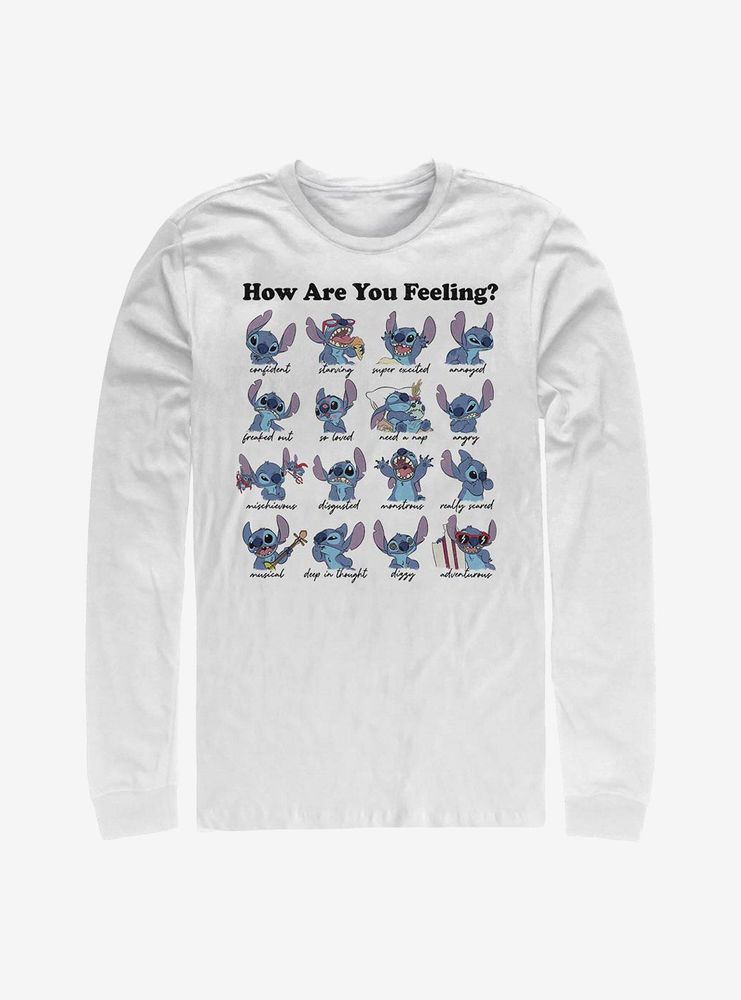 Disney Lilo And Stitch Moods Long-Sleeve T-Shirt