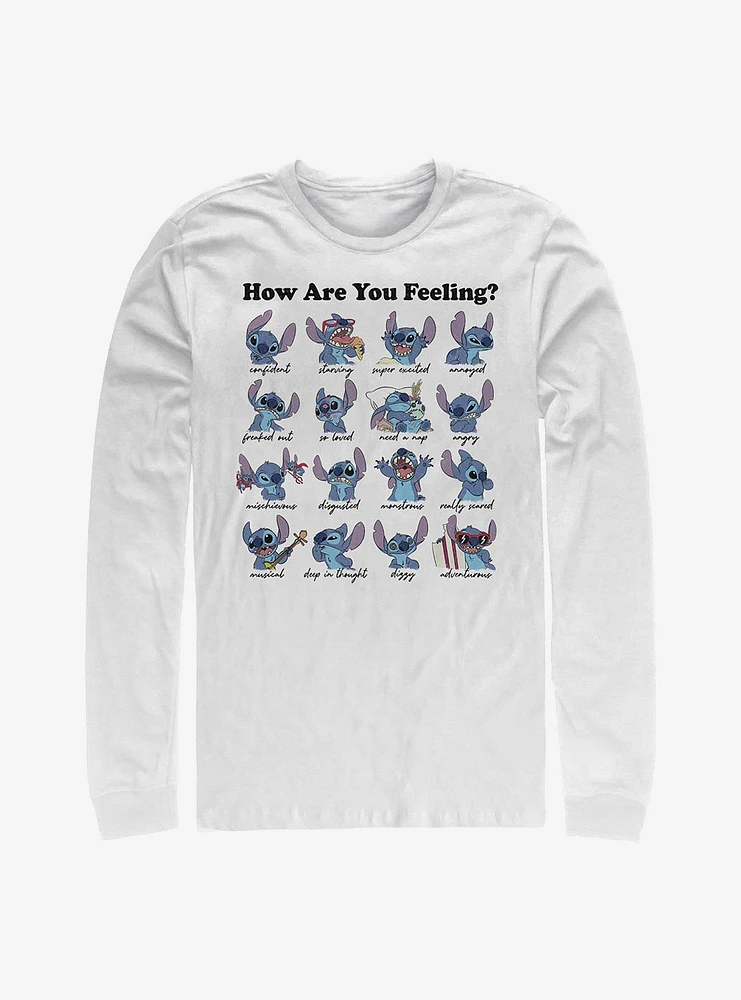 Disney Lilo And Stitch Moods Long-Sleeve T-Shirt