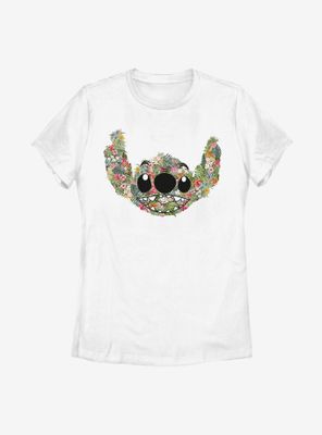 Disney Lilo And Stitch Floral Womens T-Shirt