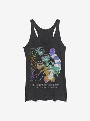 Disney Lilo And Stitch Japanese Text Womens Tank Top