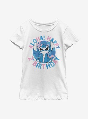 Disney Lilo And Stitch 2nd Birthday Youth Girls T-Shirt