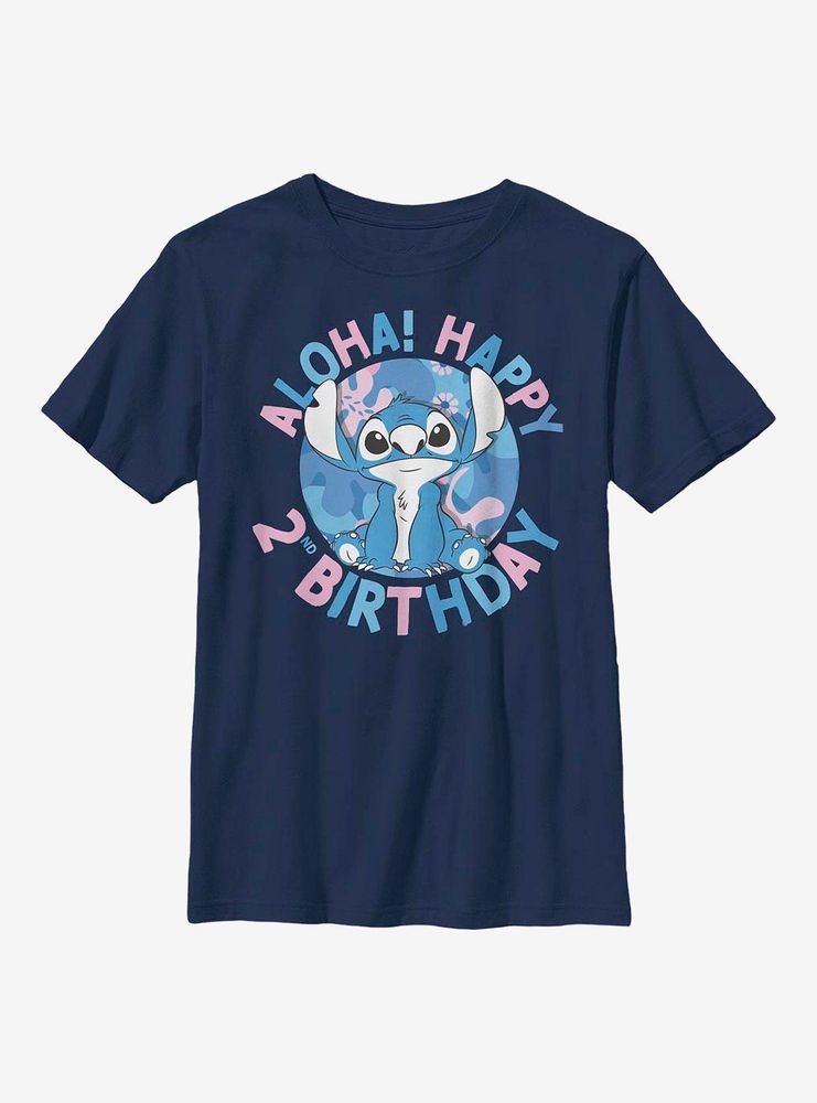 Boxlunch Disney Lilo And Stitch 2nd Birthday Youth T-Shirt