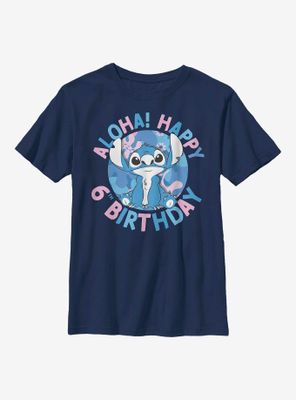 Disney Lilo And Stitch 6th Birthday Youth T-Shirt