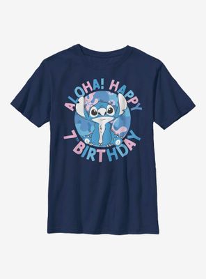 Disney Lilo And Stitch 7th Birthday Youth T-Shirt