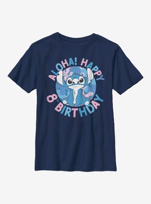 Disney Lilo And Stitch 8th Birthday Youth T-Shirt