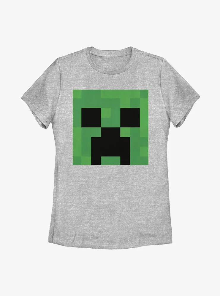 Minecraft Creeper Big Face Womens T-Shirt