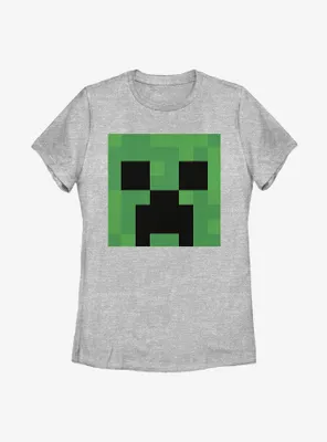 Minecraft Creeper Big Face Womens T-Shirt