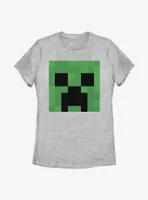 Minecraft Creeper Big Face Womens T-Shirt