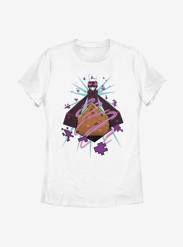 Minecraft Enderman Forced Perspective Womens T-Shirt