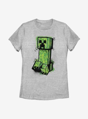 Minecraft Graffiti Creeper Womens T-Shirt