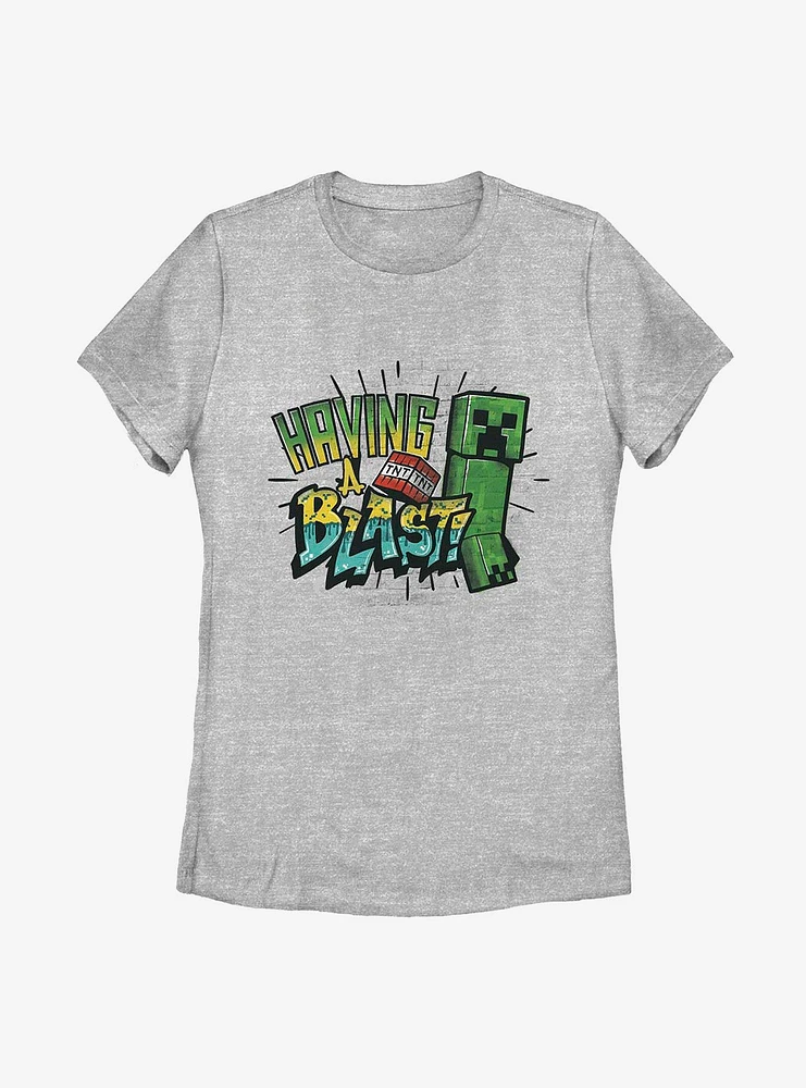 Minecraft Having A Blast Womens T-Shirt