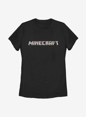 Minecraft Logo Black Womens T-Shirt