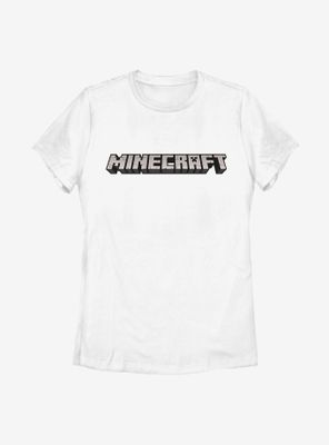 Minecraft Logo White Womens T-Shirt