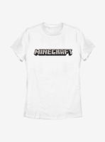 Minecraft Logo White Womens T-Shirt