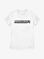 Minecraft Logo White Womens T-Shirt