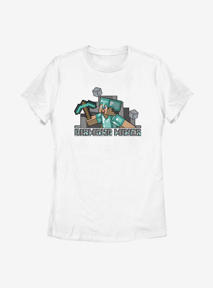 Minecraft Miner Steve Womens T-Shirt