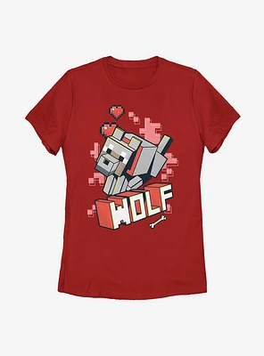Minecraft Wolf Hero Womens T-Shirt