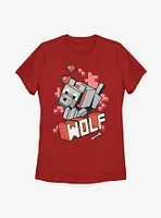 Minecraft Wolf Hero Womens T-Shirt