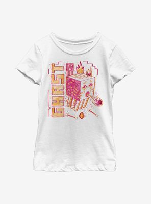 Minecraft Acid Sketch Ghast Youth Girls T-Shirt