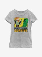 Minecraft Create Explore Survive Youth Girls T-Shirt