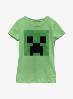 Minecraft Creeper Big Face Youth Girls T-Shirt