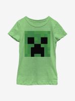 Minecraft Creeper Big Face Youth Girls T-Shirt