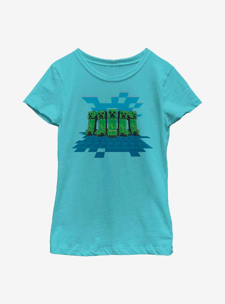 Minecraft Creeper Mob Youth Girls T-Shirt